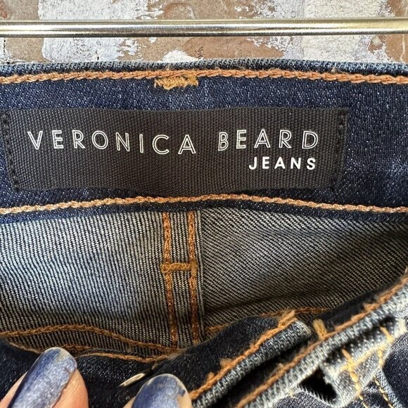 Veronica Beard‎ Blue Jeans Crop Carolyn Baby Boot High Rise Women's Size 25 - Picture 7 of 15